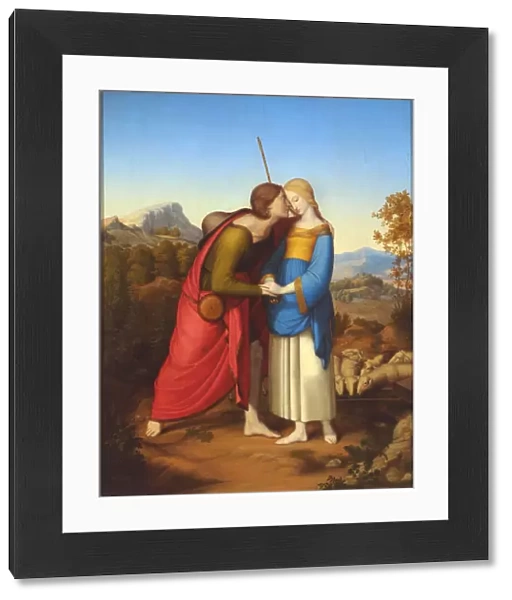 Jacob Meeting Rachel at the Well, c. 1826. Artist: Drager, Anton Josef (1794-1833)