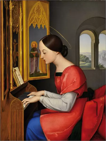 Saint Cecilia, 1823. Artist: Drager, Anton Josef (1794-1833)