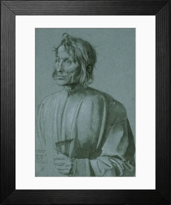 Framed Print : Portrait of an Architect (Hieronymus von Augsburg), 1506. Artist: Durer, Albrecht (1471-1528) Framed Print : Portrait of an Architect (Hieronymus von Augsburg), 1506. Artist: Durer, Albrecht (1471-1528)