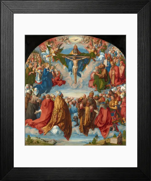 Framed Print : The Adoration of the Trinity (Landauer Altarpiece), 1511. Artist: Durer, Albrecht (1471-1528) Framed Print : The Adoration of the Trinity (Landauer Altarpiece), 1511. Artist: Durer, Albrecht (1471-1528)