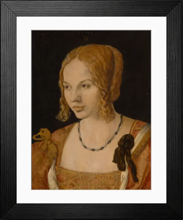 Framed Print : Portrait of a Young Venetian Woman, 1505. Artist: Durer, Albrecht (1471-1528) Framed Print : Portrait of a Young Venetian Woman, 1505. Artist: Durer, Albrecht (1471-1528)