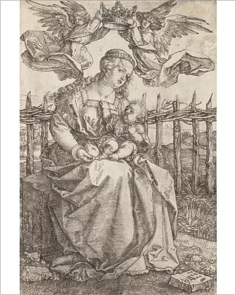 Virgin Mary Crowned By Two Angels, 1518. Artist: Durer, Albrecht (1471-1528)