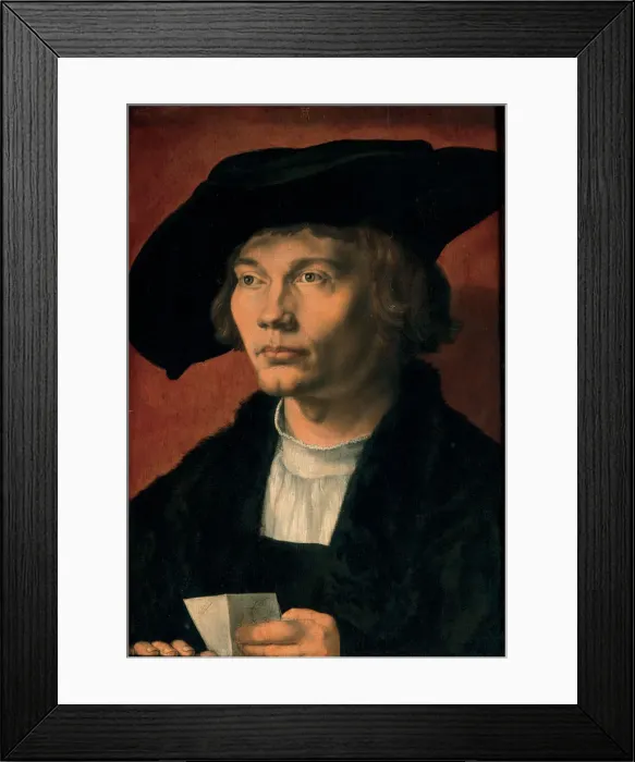 Framed Print : Portrait of Bernhard von Reesen, 1521. Artist: Durer, Albrecht (1471-1528) Framed Print : Portrait of Bernhard von Reesen, 1521. Artist: Durer, Albrecht (1471-1528)