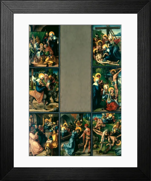 Framed Print : The Seven Sorrows of the Virgin, 1495-1496. Artist: Durer, Albrecht (1471-1528) Framed Print : The Seven Sorrows of the Virgin, 1495-1496. Artist: Durer, Albrecht (1471-1528)