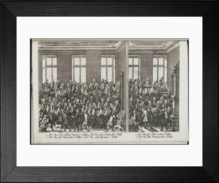 Framed Print : A banquet. Festival honoring Emperor Charles VI, 1712. Artist: Engelbrecht, Christian (1672-1735) Framed Print : A banquet. Festival honoring Emperor Charles VI, 1712. Artist: Engelbrecht, Christian (1672-1735)