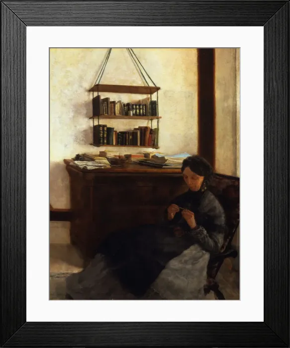 Framed Print : The Artists Mother, 1877. Artist: Eysen, Louis (1843-1899) Framed Print : The Artists Mother, 1877. Artist: Eysen, Louis (1843-1899)