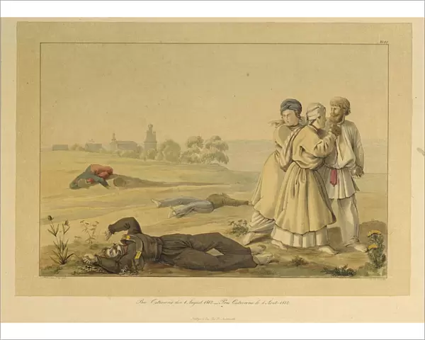 Near Ostrovno on August 1, 1812, 1820s. Artist: Faber du Faur, Christian Wilhelm, von (1780-1857)