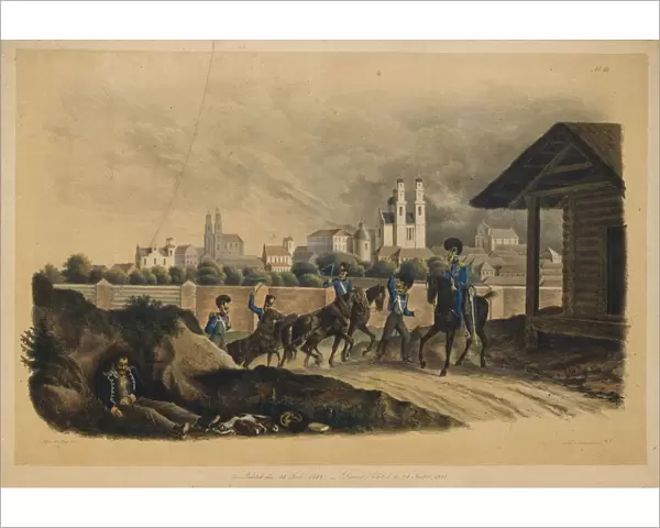 Near the city of Polotsk on July 25, 1812, 1820s. Artist: Faber du Faur, Christian Wilhelm, von (1780-1857)