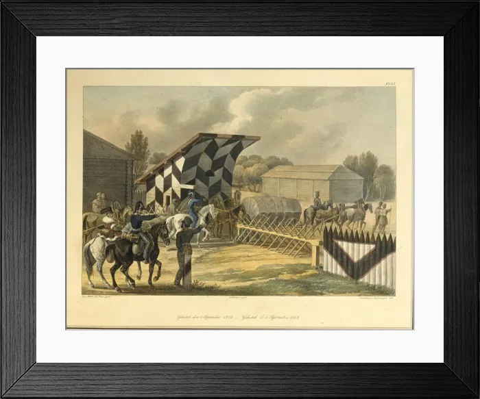 Framed Print : Gzhatsk on September 5, 1812, 1820s. Artist: Faber du Faur, Christian Wilhelm, von (1780-1857) Framed Print : Gzhatsk on September 5, 1812, 1820s. Artist: Faber du Faur, Christian Wilhelm, von (1780-1857)