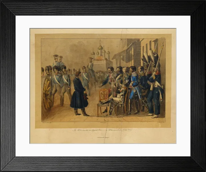 Framed Print : Vyazma on August 30, 1812, 1820s. Artist: Faber du Faur, Christian Wilhelm, von (1780-1857) Framed Print : Vyazma on August 30, 1812, 1820s. Artist: Faber du Faur, Christian Wilhelm, von (1780-1857)