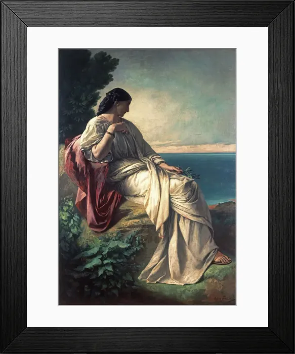 Framed Print : Iphigenia, 1862. Artist: Feuerbach, Anselm (1829-1880) Framed Print : Iphigenia, 1862. Artist: Feuerbach, Anselm (1829-1880)