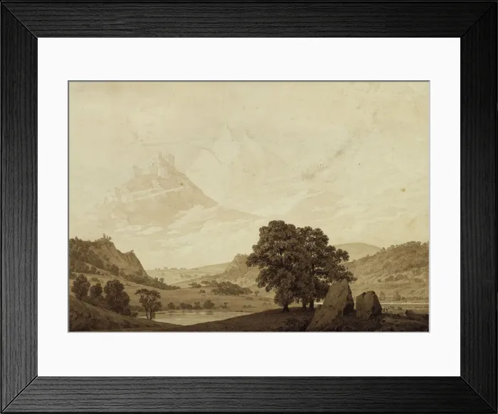 Framed Print : Autumn - Evening - Maturity (from the seasons, times of day, and ages of man cycle, 1803. Artist: Friedrich, Caspar David (1774-1840) Framed Print : Autumn - Evening - Maturity (from the seasons, times of day, and ages of man cycle, 1803. Artist: Friedrich, Caspar David (1774-1840)