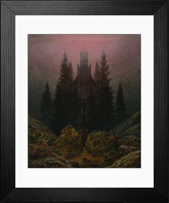 Framed Print : The Cross in the Mountains, ca 1812. Artist: Friedrich, Caspar David (1774-1840) Framed Print : The Cross in the Mountains, ca 1812. Artist: Friedrich, Caspar David (1774-1840)