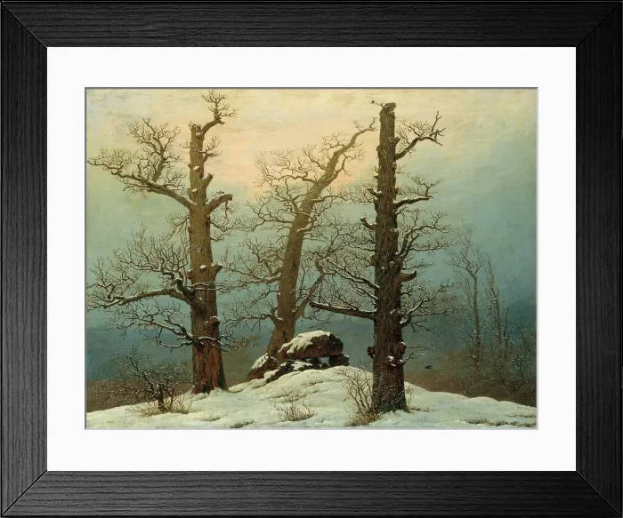 Framed Print : Cairn in Snow, 1807. Artist: Friedrich, Caspar David (1774-1840) Framed Print : Cairn in Snow, 1807. Artist: Friedrich, Caspar David (1774-1840)