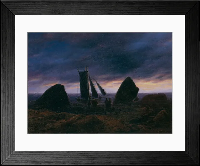 Framed Print : Fishing Boat by the Baltic Sea, c. 1830. Artist: Friedrich, Caspar David (1774-1840) Framed Print : Fishing Boat by the Baltic Sea, c. 1830. Artist: Friedrich, Caspar David (1774-1840)
