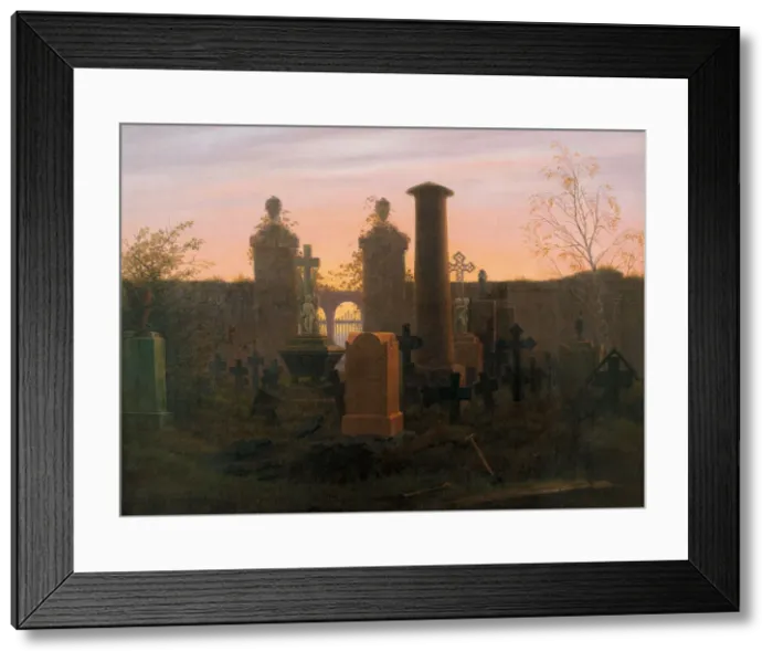 Framed Print : Kugelgens Grave, 1821-1822. Artist: Friedrich, Caspar David (1774-1840) Framed Print : Kugelgens Grave, 1821-1822. Artist: Friedrich, Caspar David (1774-1840)