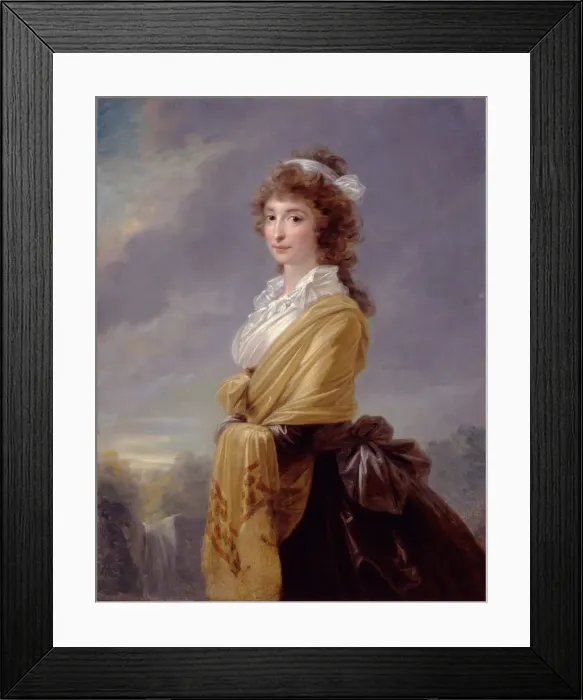 Framed Print : Portrait of Countess Elisabeth von Thun-Hohenstein (1764-1806), 1787. Artist: Fuger, Heinrich Friedrich (1751-1818) Framed Print : Portrait of Countess Elisabeth von Thun-Hohenstein (1764-1806), 1787. Artist: Fuger, Heinrich Friedrich (1751-1818)