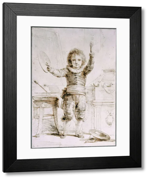 Framed Print : The Son of the Artist, c. 1793. Artist: Fuger, Heinrich Friedrich (1751-1818) Framed Print : The Son of the Artist, c. 1793. Artist: Fuger, Heinrich Friedrich (1751-1818)