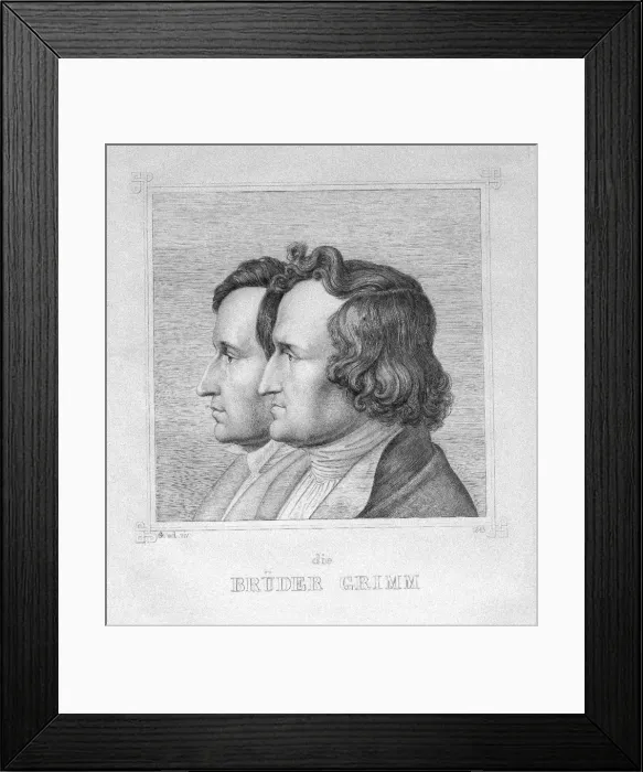 Framed Print : Jacob and Wilhelm Grimm, 1843. Artist: Grimm, Ludwig Emil (1790-1863) Framed Print : Jacob and Wilhelm Grimm, 1843. Artist: Grimm, Ludwig Emil (1790-1863)