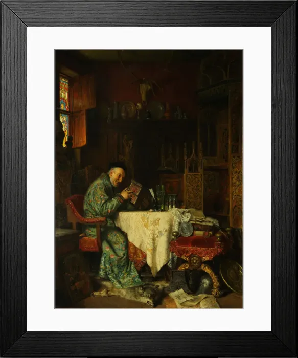 Framed Print : The Collector, 1880. Artist: Gruetzner, Eduard, von (1846-1925) Framed Print : The Collector, 1880. Artist: Gruetzner, Eduard, von (1846-1925)