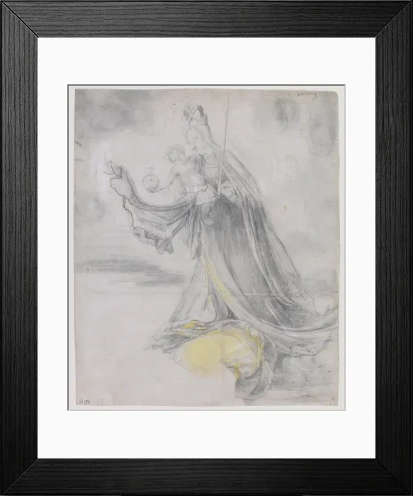 Framed Print : Virgin and Child in the Clouds, ca 1509-1511. Artist: Grunewald, Matthias (ca 1470-1528) Framed Print : Virgin and Child in the Clouds, ca 1509-1511. Artist: Grunewald, Matthias (ca 1470-1528)