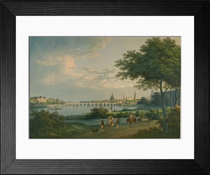 Framed Print : View of Dresden, 1810. Artist: Hammer, Christian Gottlieb (1779-1864) Framed Print : View of Dresden, 1810. Artist: Hammer, Christian Gottlieb (1779-1864)