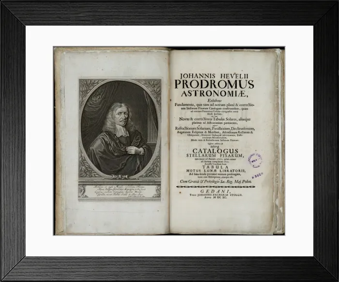 Framed Print : Johannes Hevelius, Prodromus astronomiae, 1690. Artist: Hevelius, Johannes (1611-1687) Framed Print : Johannes Hevelius, Prodromus astronomiae, 1690. Artist: Hevelius, Johannes (1611-1687)