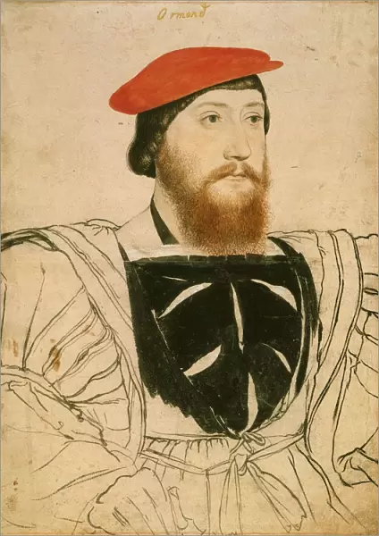 Portrait of James Butler, 9th Earl of Ormond, ca 1537. Artist: Holbein, Hans, the Younger (1497-1543)