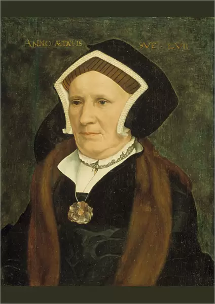 Portrait of Lady Margaret Butts, 1543. Artist: Holbein, Hans, the Younger (1497-1543)