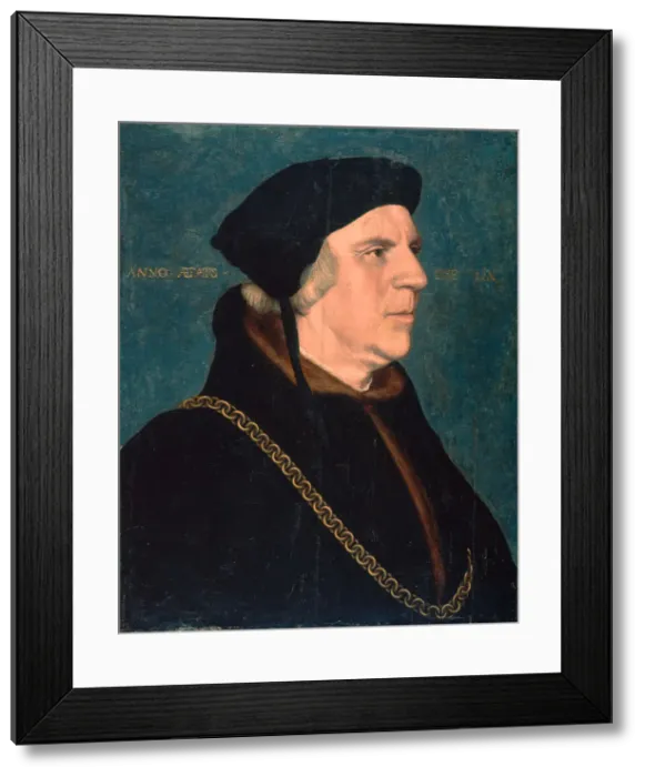 Framed Print : Portrait of Sir William Butts, 1543. Artist: Holbein, Hans, the Younger (1497-1543) Framed Print : Portrait of Sir William Butts, 1543. Artist: Holbein, Hans, the Younger (1497-1543)