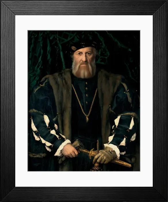 Framed Print : Charles de Solier, Sieur de Morette, 1534-1535. Artist: Holbein, Hans, the Younger (1497-1543) Framed Print : Charles de Solier, Sieur de Morette, 1534-1535. Artist: Holbein, Hans, the Younger (1497-1543)