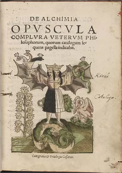 De Alchimia opvscvla complvra vetervm philosophorum, 1550. Artist: Jacob, Cyriacus (active 1543-1550)