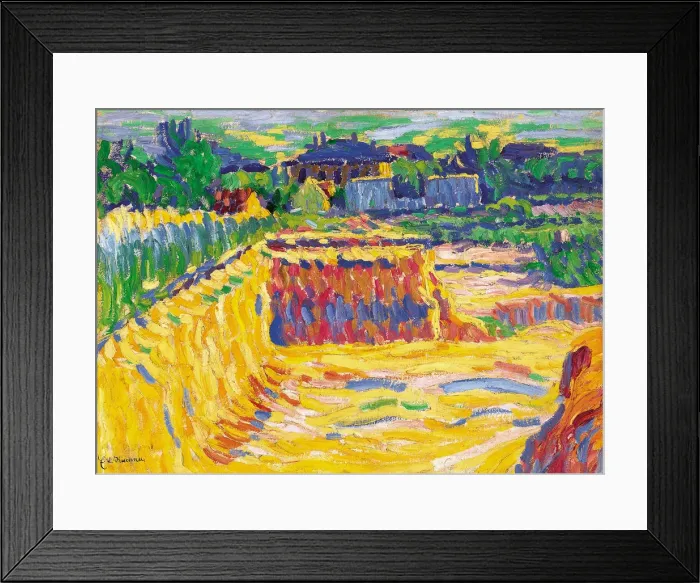 Framed Print : The Loam Pit, c. 1906. Artist: Kirchner, Ernst Ludwig (1880-1938) Framed Print : The Loam Pit, c. 1906. Artist: Kirchner, Ernst Ludwig (1880-1938)
