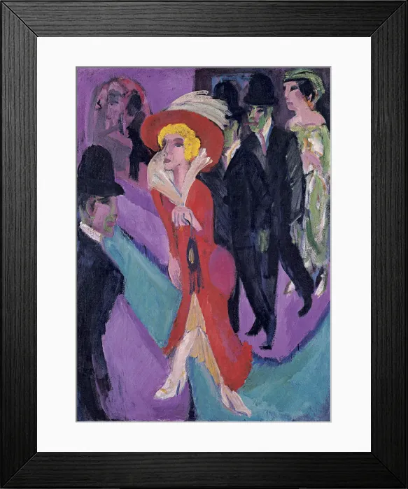 Framed Print : Street With Red Streetwalker, 1914-1925. Artist: Kirchner, Ernst Ludwig (1880-1938) Framed Print : Street With Red Streetwalker, 1914-1925. Artist: Kirchner, Ernst Ludwig (1880-1938)