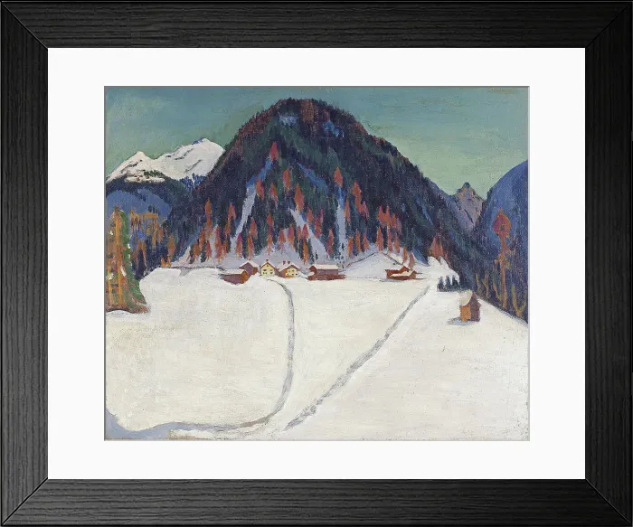 Framed Print : The Junkerboden under Snow, ca 1936-1938. Artist: Kirchner, Ernst Ludwig (1880-1938) Framed Print : The Junkerboden under Snow, ca 1936-1938. Artist: Kirchner, Ernst Ludwig (1880-1938)
