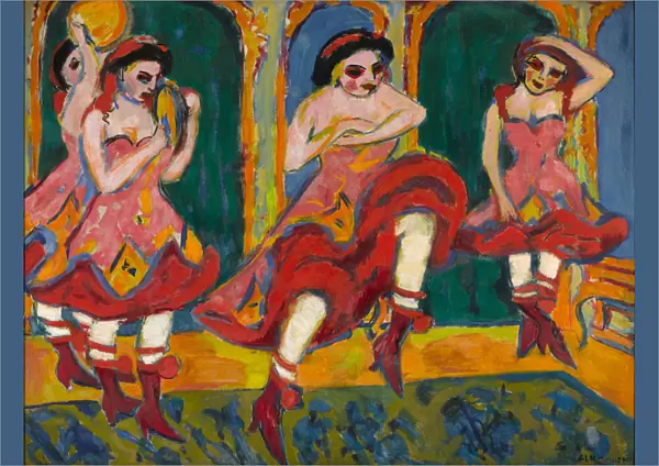 Czardas dancers, 1908-1920. Artist: Kirchner, Ernst Ludwig (1880-1938)