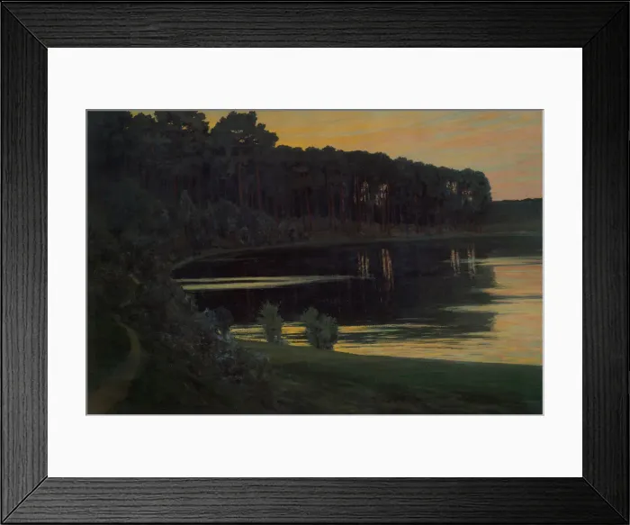 Framed Print : Lake Grunewald, 1895. Artist: Leistikow, Walter (1865-1908) Framed Print : Lake Grunewald, 1895. Artist: Leistikow, Walter (1865-1908)