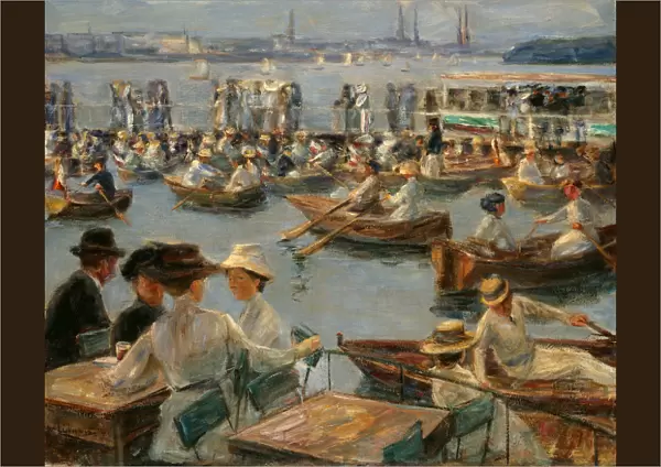 On the Alster in Hamburg, 1910. Artist: Liebermann, Max (1847-1935)