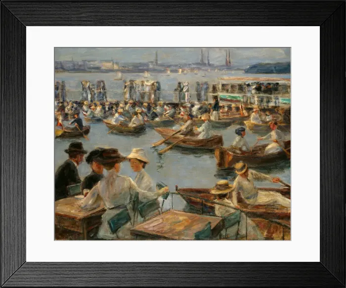 Framed Print : On the Alster in Hamburg, 1910. Artist: Liebermann, Max (1847-1935) Framed Print : On the Alster in Hamburg, 1910. Artist: Liebermann, Max (1847-1935)