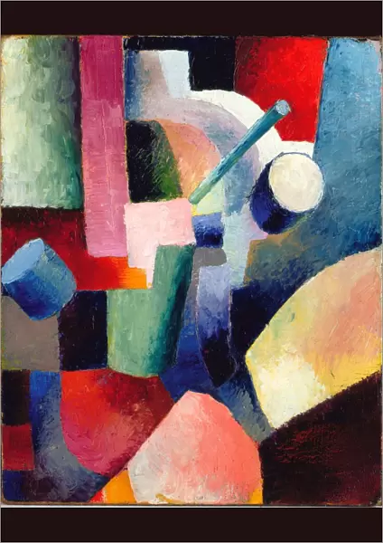 Colored Composition of Forms, 1914. Artist: Macke, August (1887-1914)