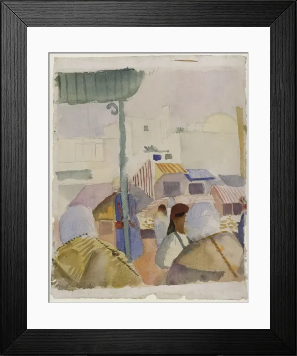 Framed Print : Market in Tunis II, 1914. Artist: Macke, August (1887-1914) Framed Print : Market in Tunis II, 1914. Artist: Macke, August (1887-1914)
