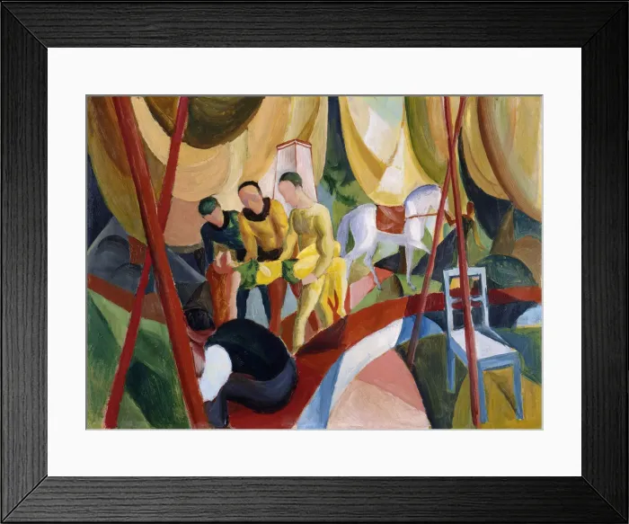 Framed Print : Circus, 1913. Artist: Macke, August (1887-1914) Framed Print : Circus, 1913. Artist: Macke, August (1887-1914)