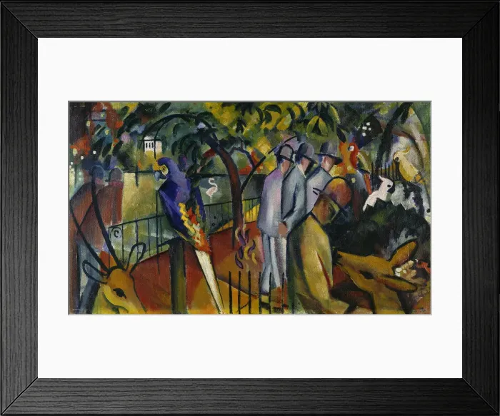 Framed Print : Zoological garden I, 1912. Artist: Macke, August (1887-1914) Framed Print : Zoological garden I, 1912. Artist: Macke, August (1887-1914)
