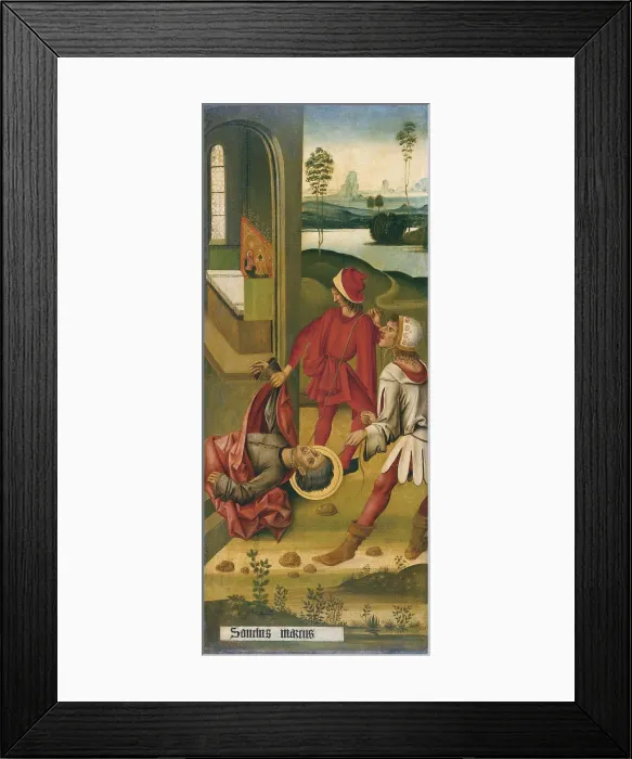 Framed Print : The Martyrdom of Saint Mark, 1478. Artist: Malesskircher, Gabriel (ca. 1425-1495) Framed Print : The Martyrdom of Saint Mark, 1478. Artist: Malesskircher, Gabriel (ca. 1425-1495)