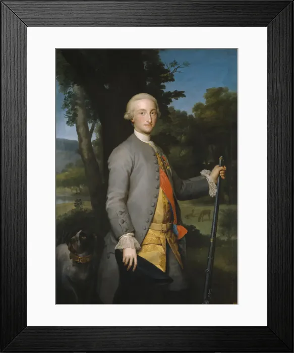 Framed Print : Charles IV of Spain as Prince of Asturias, ca 1764-1765. Artist: Mengs, Anton Raphael (1728-1779) Framed Print : Charles IV of Spain as Prince of Asturias, ca 1764-1765. Artist: Mengs, Anton Raphael (1728-1779)