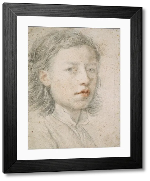 Framed Print : Self-Portrait, 1740. Artist: Mengs, Anton Raphael (1728-1779) Framed Print : Self-Portrait, 1740. Artist: Mengs, Anton Raphael (1728-1779)
