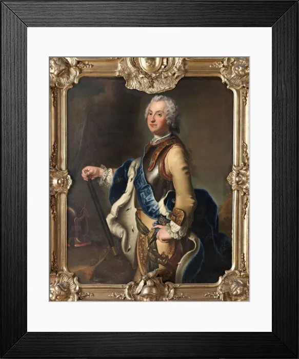 Framed Print : Portrait of Adolph Frederick (1710-1771), Crown Prince of Sweden. Artist: Pesne, Antoine (1683-1757) Framed Print : Portrait of Adolph Frederick (1710-1771), Crown Prince of Sweden. Artist: Pesne, Antoine (1683-1757)