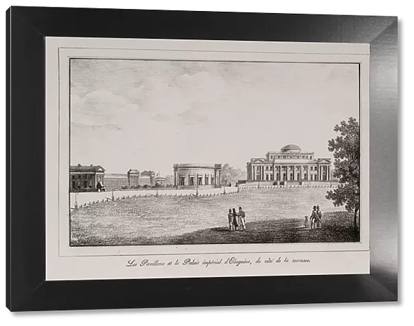 The Yelagin Palace at Saint Petersburg (Series Views of Saint Petersburg), 1820s. Artist: Pluchart, Alexander (1777-1827)