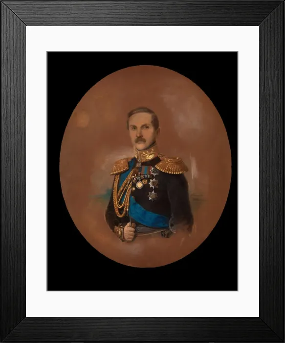 Framed Print : Portrait of Count Pyotr Kleinmichel (1793-1869). Artist: Randel, Friedrich (1808-1886) Framed Print : Portrait of Count Pyotr Kleinmichel (1793-1869). Artist: Randel, Friedrich (1808-1886)