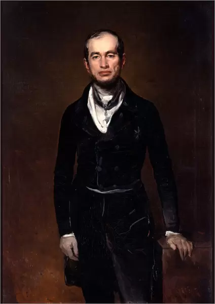 Portrait of the Chamberlain Count Julius Zech-Burkersroda, 1841. Artist: Rayski, Louis Ferdinand von (1806-1890)